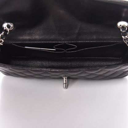 Chanel Lambskin Quilted East West Flap Black 5 of 12