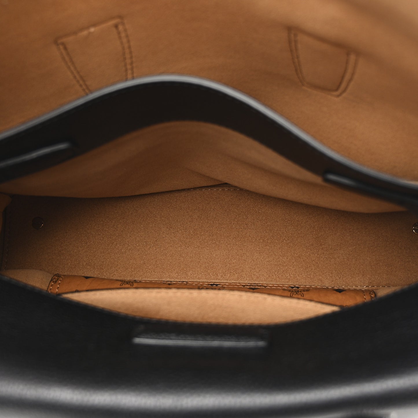Grained Calfskin Medium Milla Tote Black