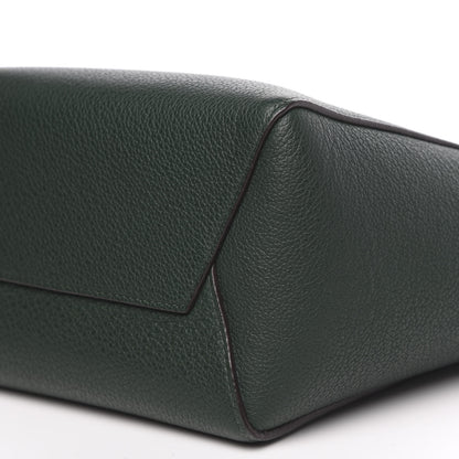 Celine Soft Grained Calfskin Small Sangle Bucket Bag Dark Green 8 of 9