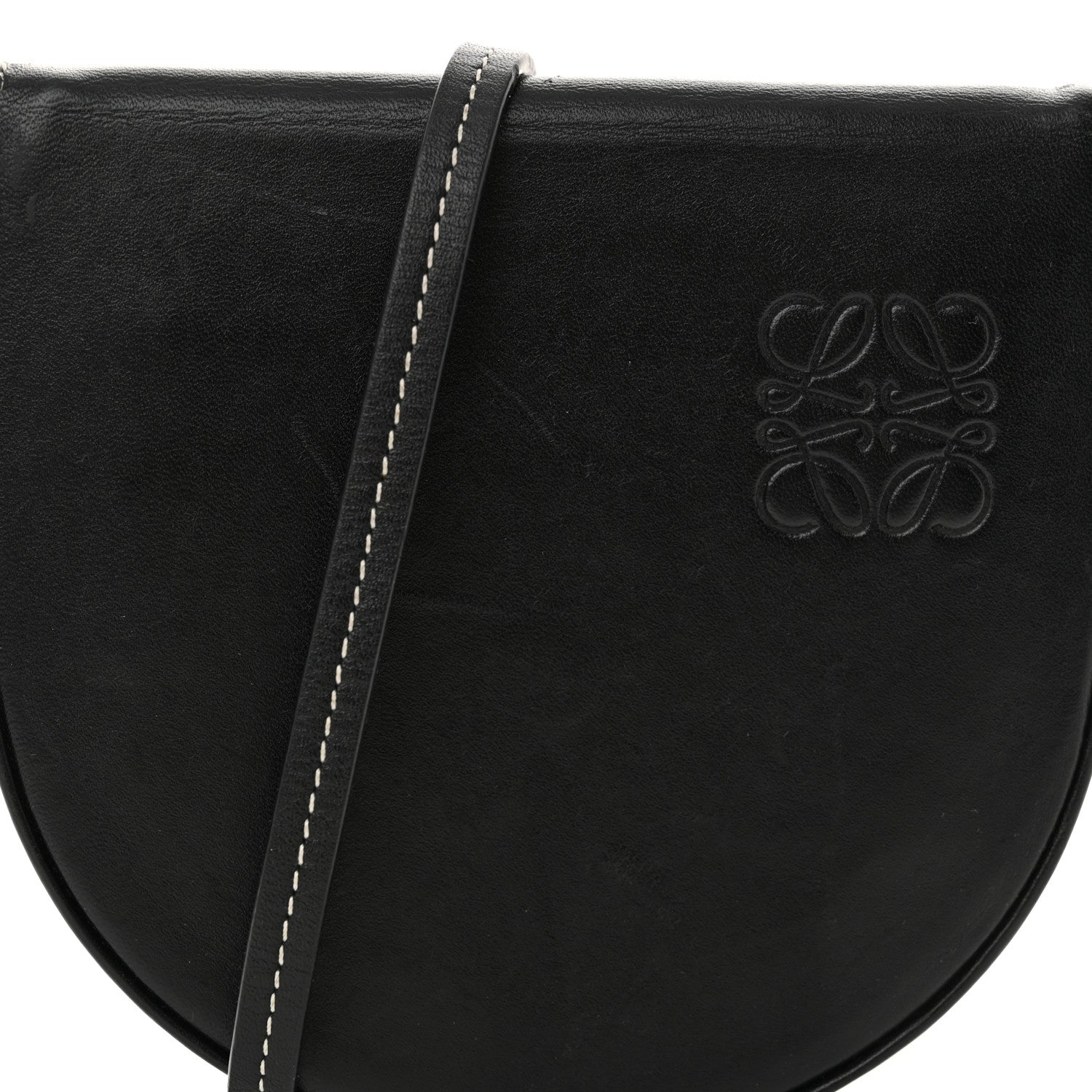Loewe Soft Calfskin Mini Heel Pouch Black 7 of 13