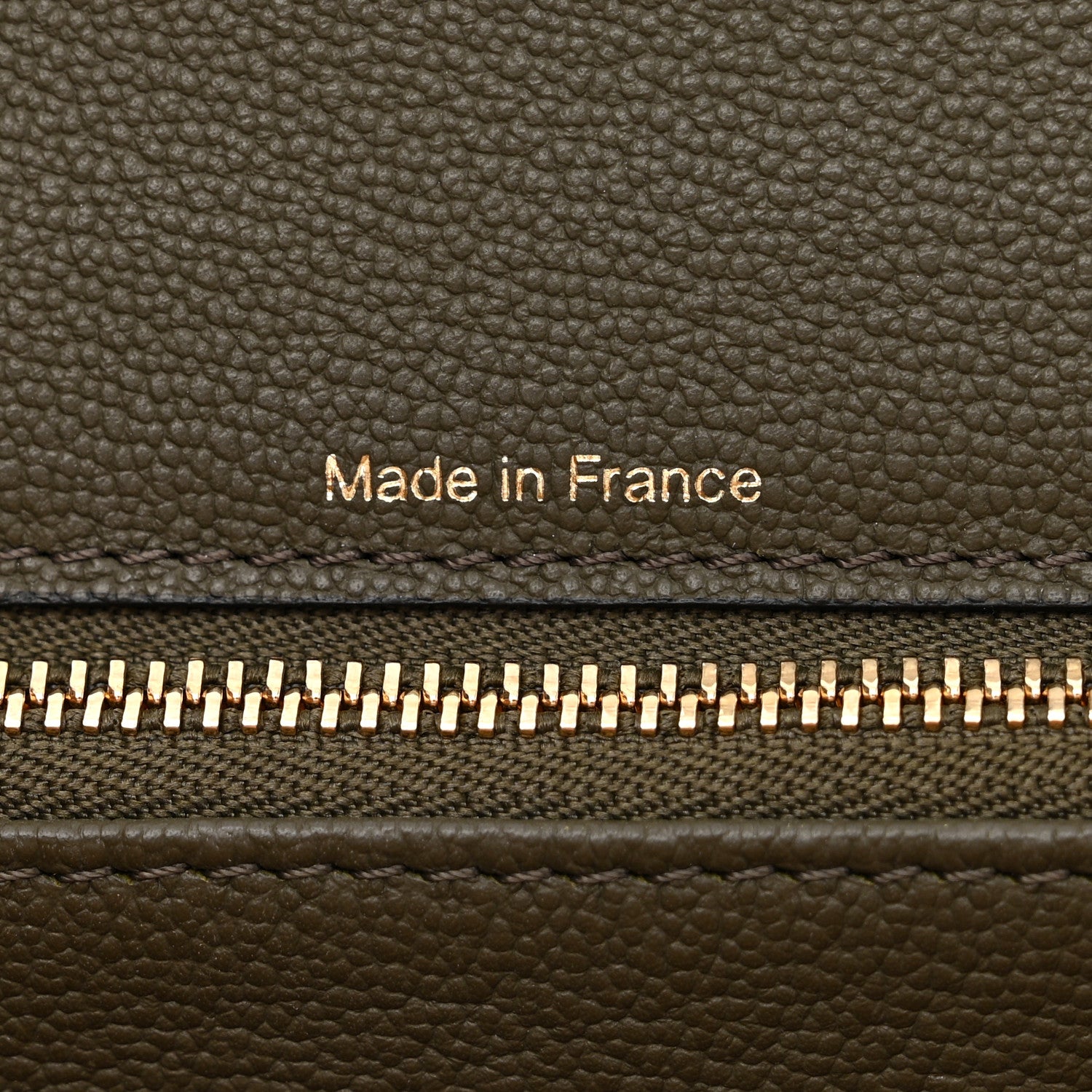 Delvaux Grained Calfskin Bi-Color Brillant MM Satchel Kaki 8 of 11