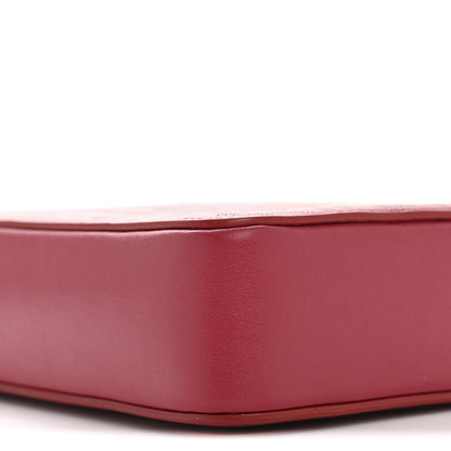 Christian Dior Calfskin Oblique Galaxy Perforated World Tour Messenger Pouch Red White 9 of 13