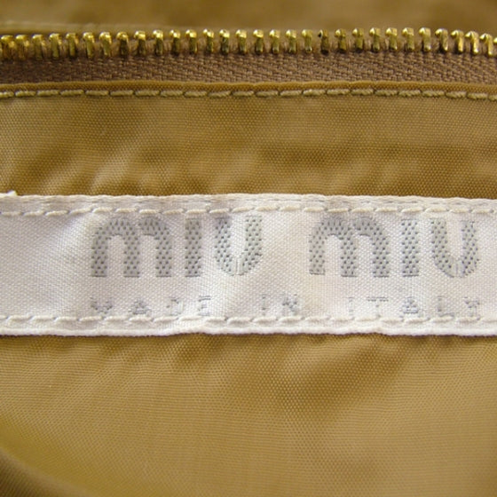Leather Gathered Tote Camel