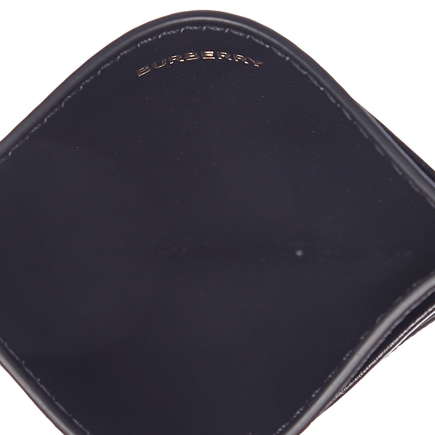 Grainy Calfskin Monogram Motif Card Case Black