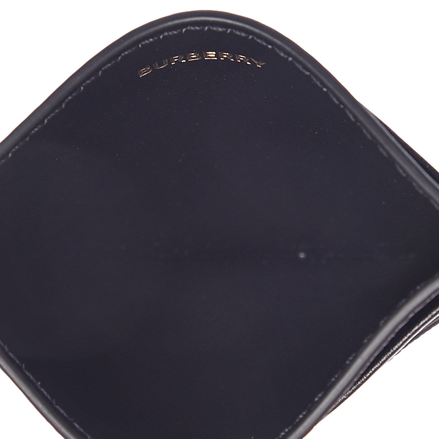 Burberry Grainy Calfskin Monogram Motif Card Case Black 5 of 7