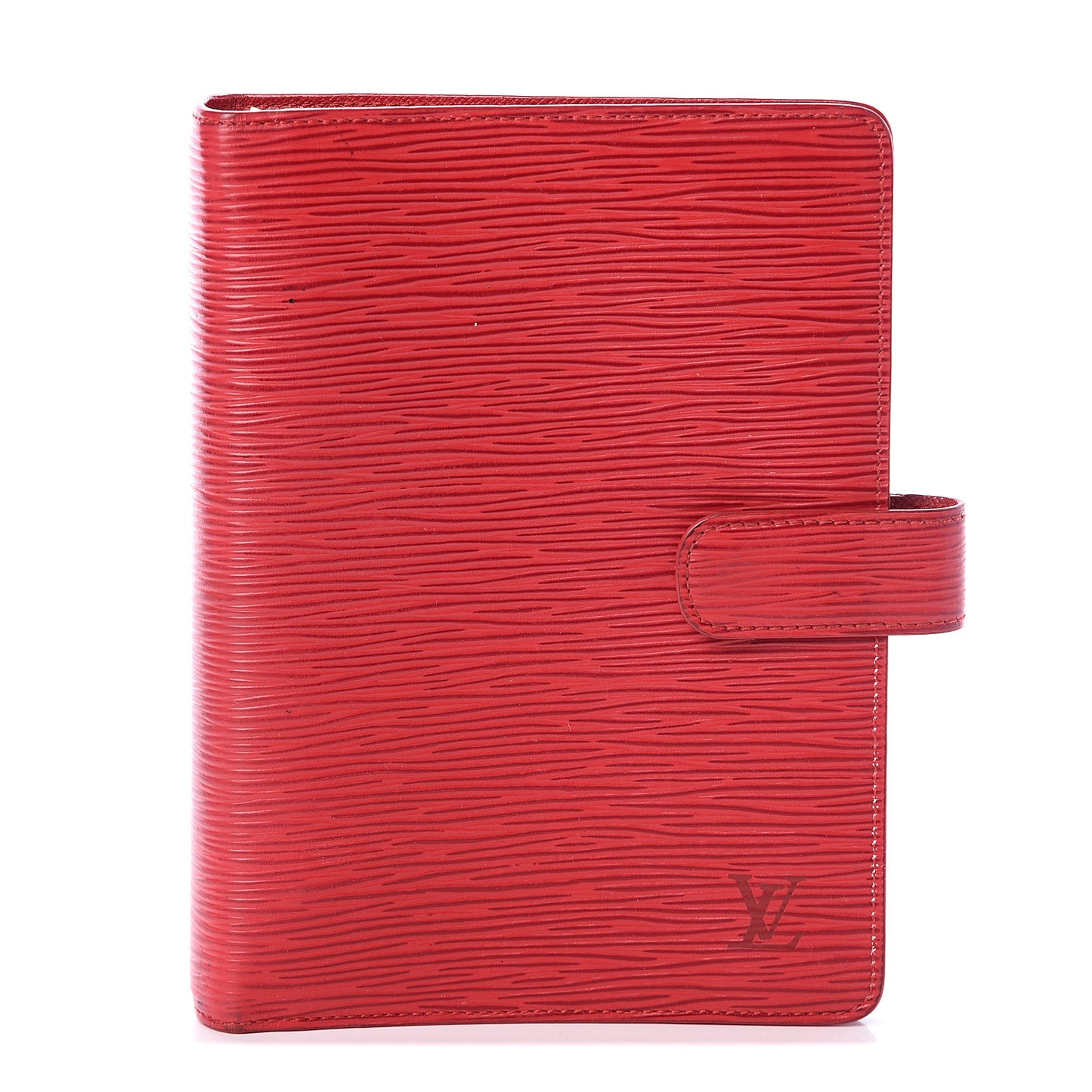 Epi Medium Ring Agenda Cover Rouge