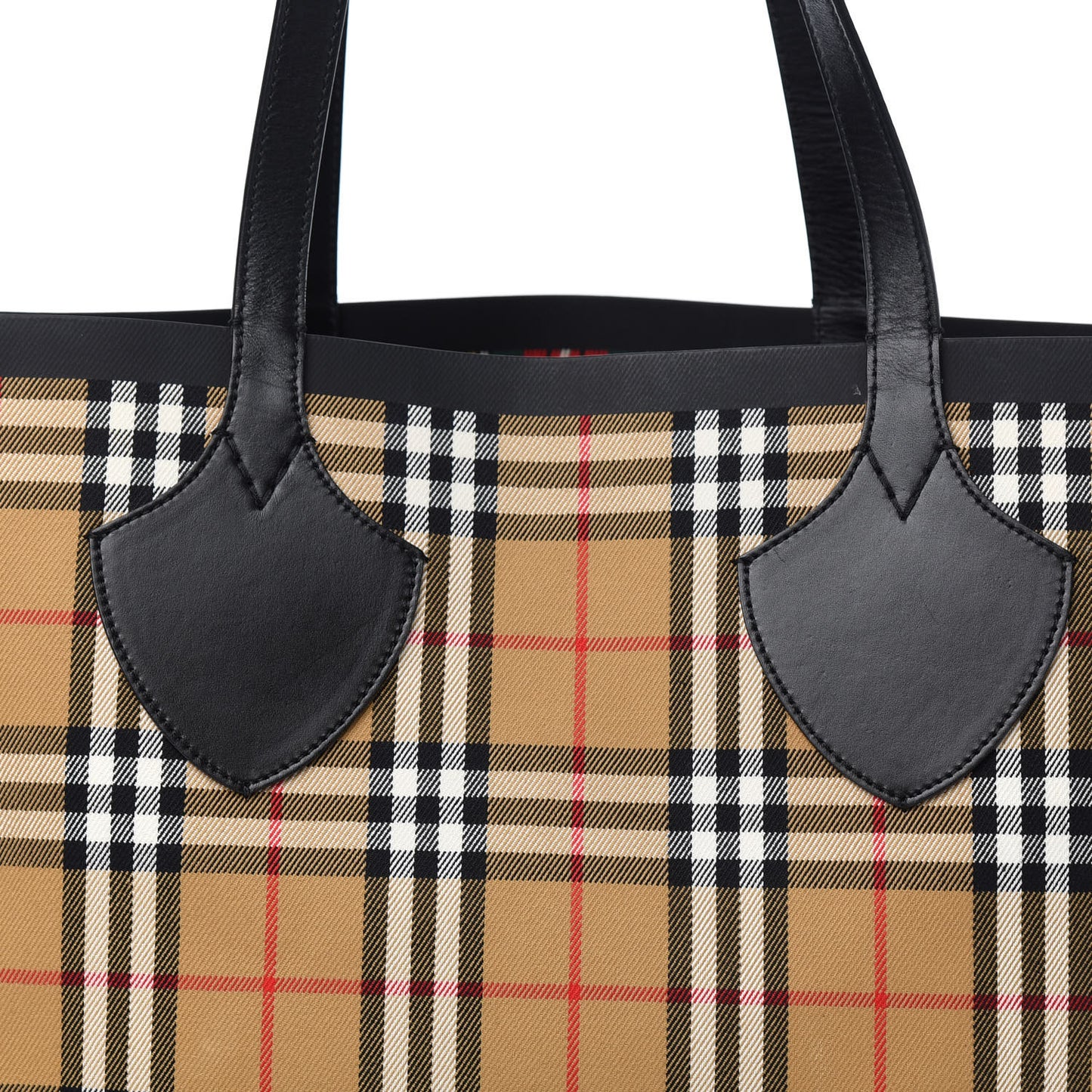 Vintage Check Medium The Giant Reversible Tote Antique Yellow Bright Red