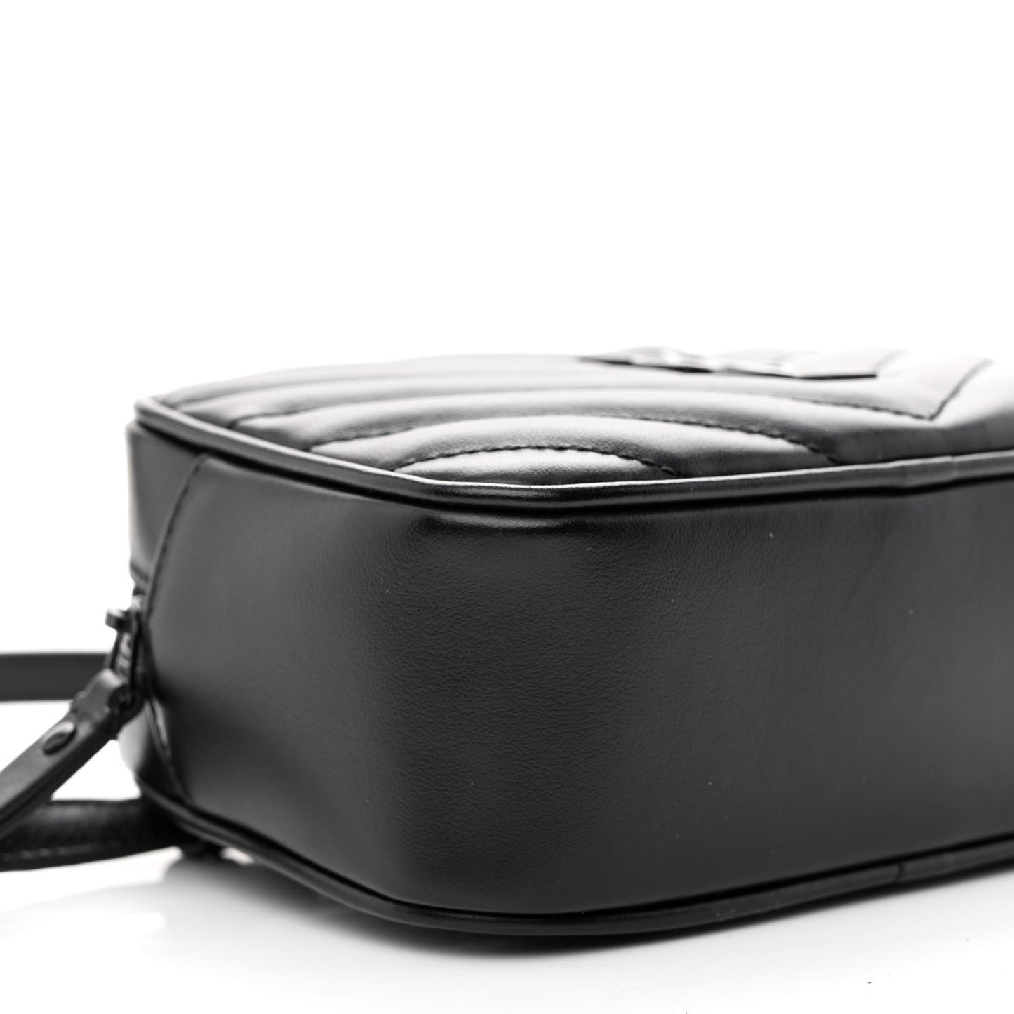 Calfskin Matelasse Monogram Lou Belt Bag Black