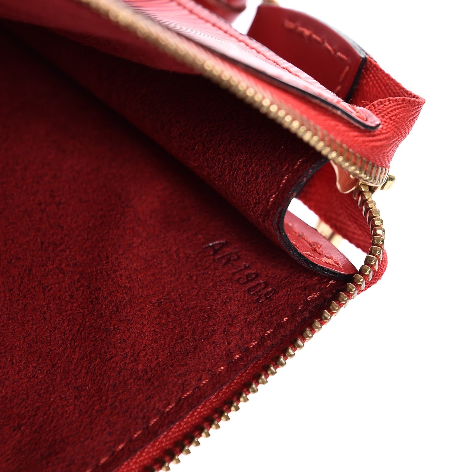 Louis Vuitton Epi Pochette Accessories 24 Castillan Red 7 of 10