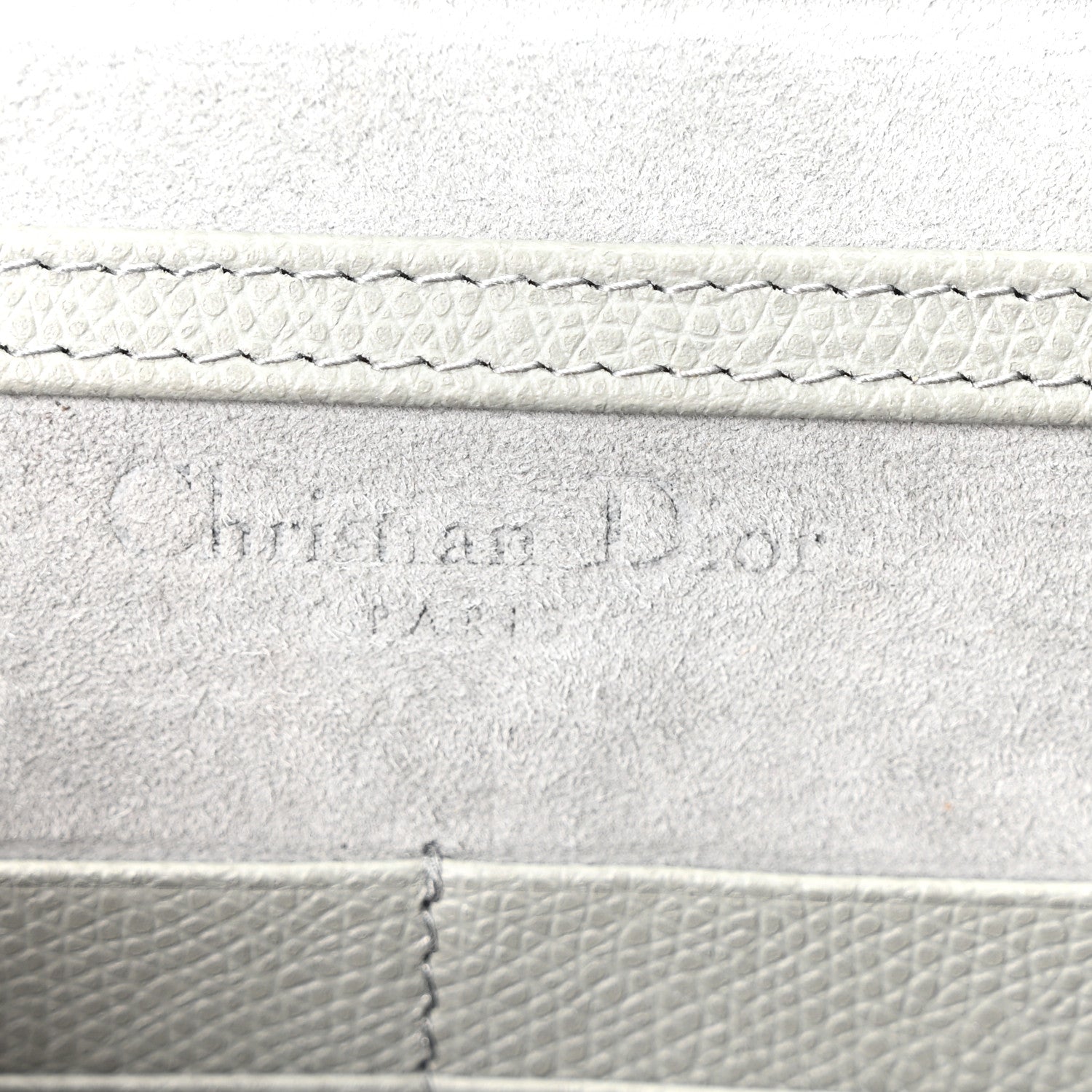 Christian Dior Calfskin 30 Montaigne 2 in 1 Pouch Grey 6 of 10