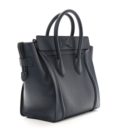 Celine Drummed Calfskin Mini Luggage Orage 3 of 12