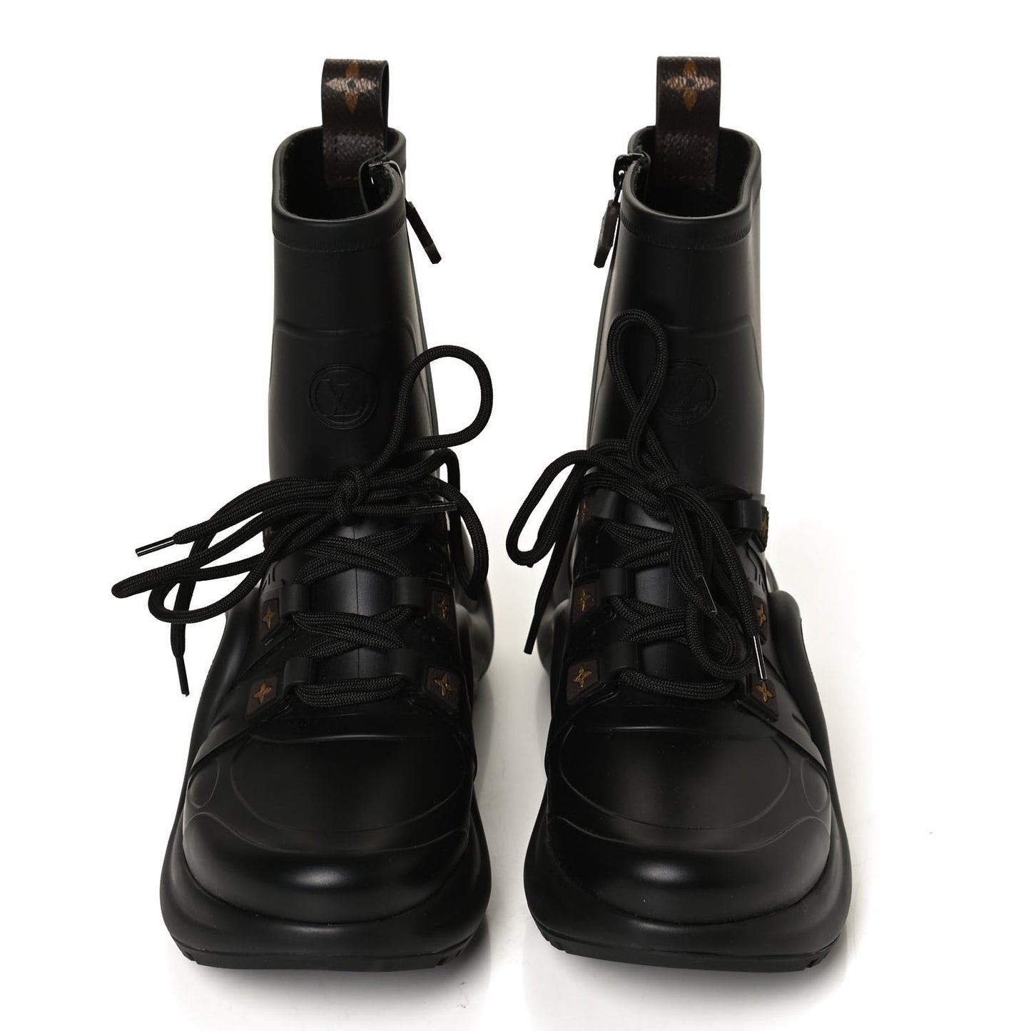 Mat Rubber Monogram LV Archlight Sneaker Boots 39 Black