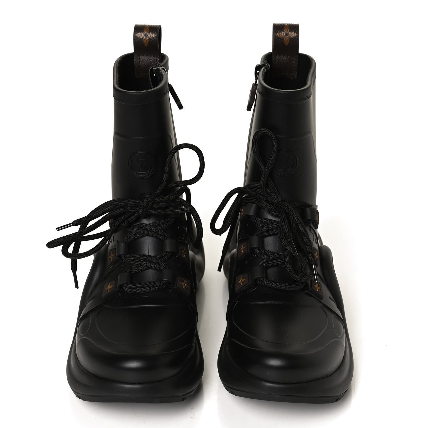 Louis Vuitton Mat Rubber Monogram LV Archlight Sneaker Boots 39 Black 5 of 10