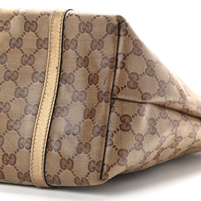Gucci Crystal Monogram Medium Joy Tote Gold 10 of 24