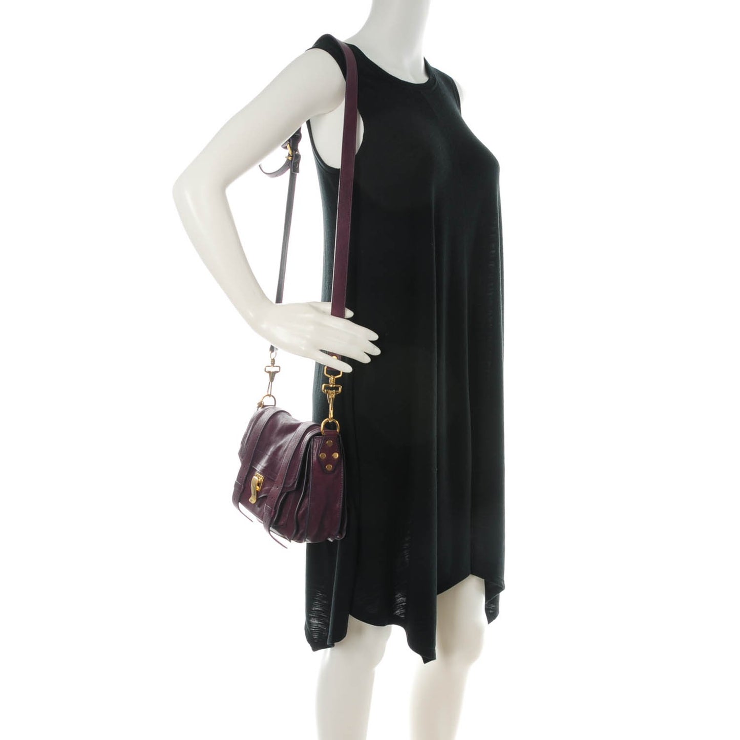Lambskin PS1 Pouch Messenger Plum