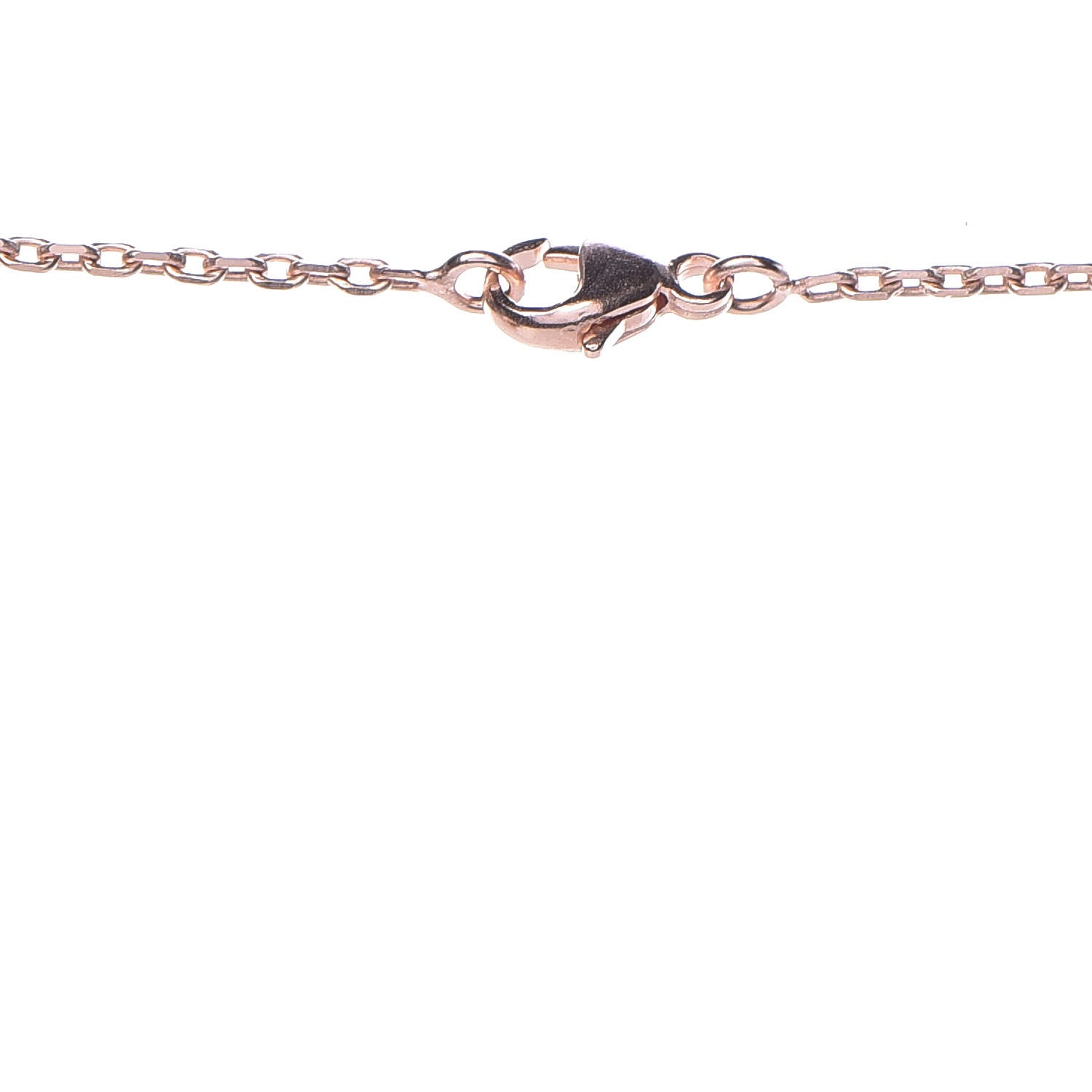 Hermes Rose Gold Lacquered Cage d'H Pendant Necklace Black 5 of 7