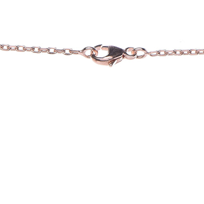Hermes Rose Gold Lacquered Cage d'H Pendant Necklace Black 5 of 7
