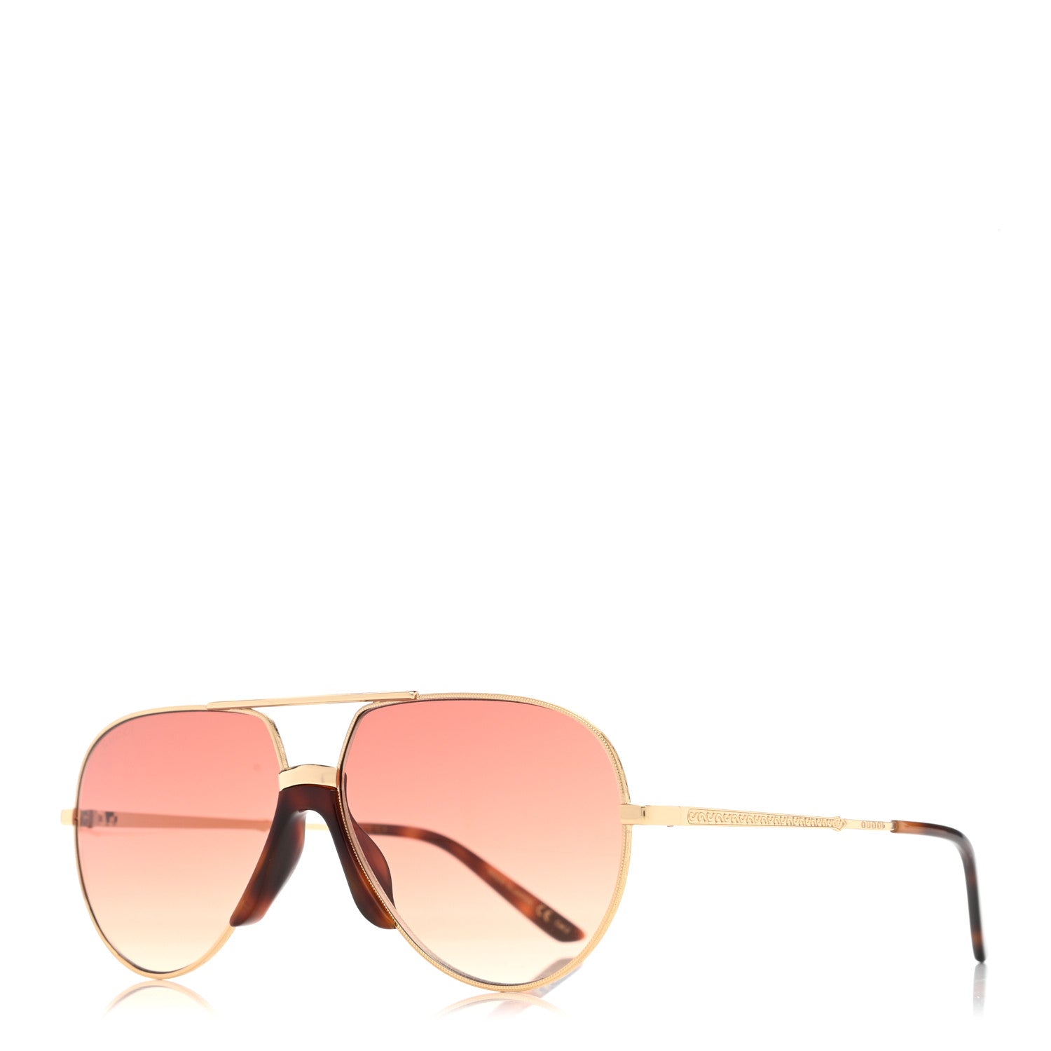 Gucci Aviator Sunglasses GG0432S Gold 1 of 7