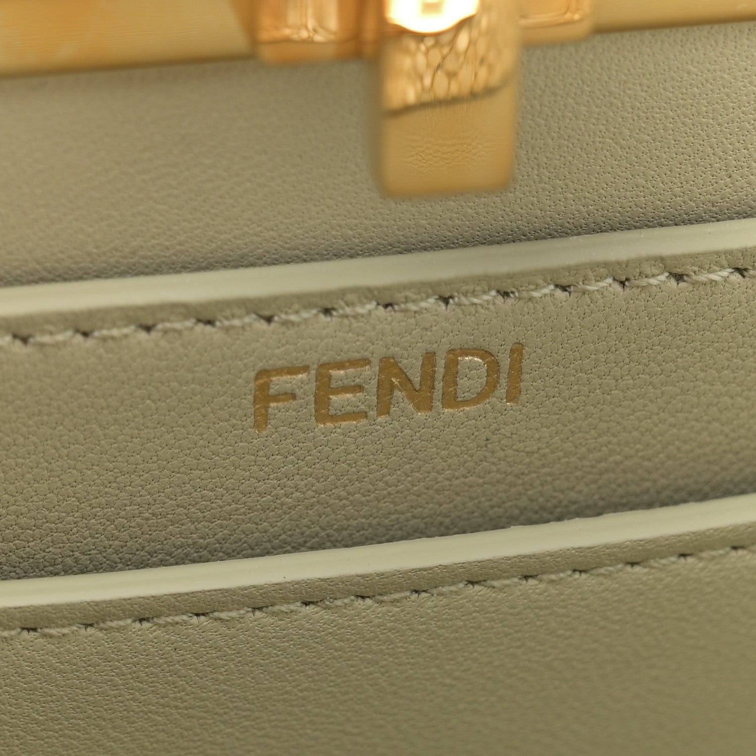 Fendi Stingray Shiny Nappa Petite Peekaboo I SEE U Satchel Green 6 of 12