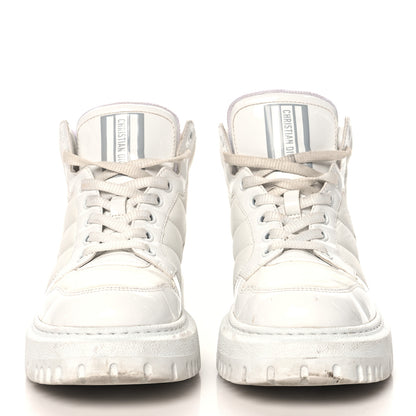 Christian Dior Nylon Fabric Womens D-Player High Top Sneakers 36 White Grey 3 of 11