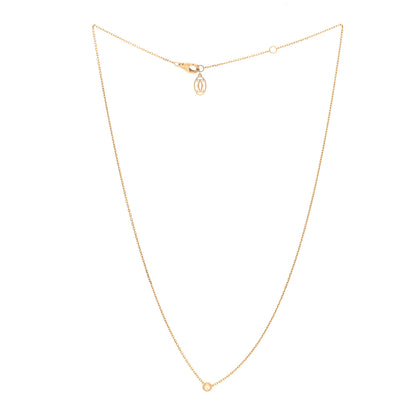 Cartier 18K Yellow Gold Diamond XS D'Amour Pendant Necklace 3 of 4