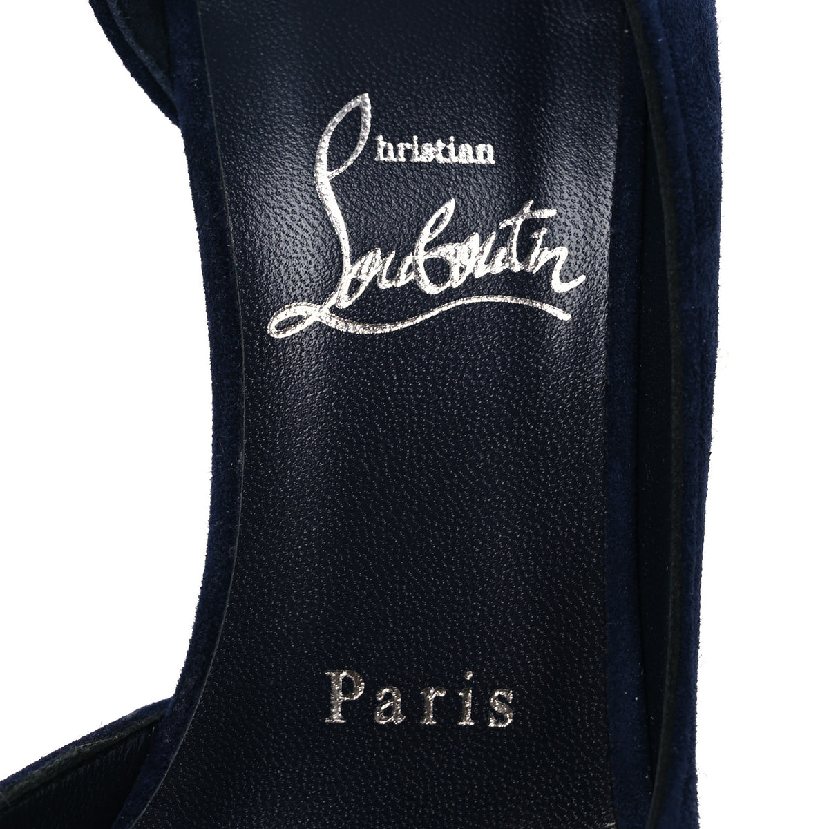 Christian Louboutin Suede Iriza 100 Pumps 38.5 Obscur 9 of 10