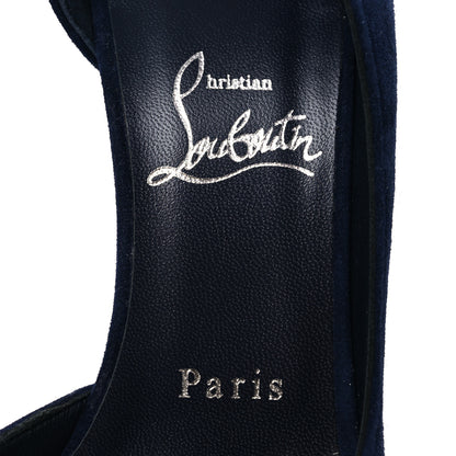 Christian Louboutin Suede Iriza 100 Pumps 38.5 Obscur 9 of 10