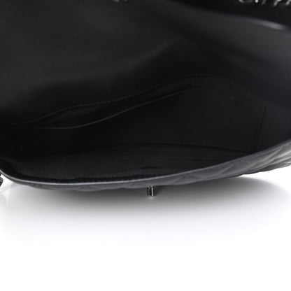 Chanel Lambskin Quilted Large Natural CC Flap Black 5 of 16