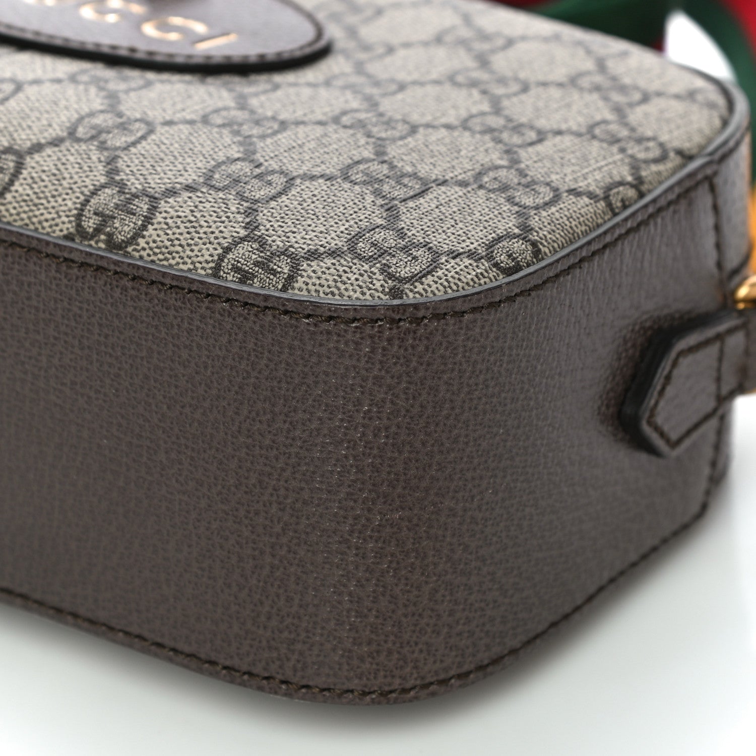 Gucci GG Supreme Monogram Web Neo Vintage Shoulder Bag Beige New Acero Crop 10 of 21