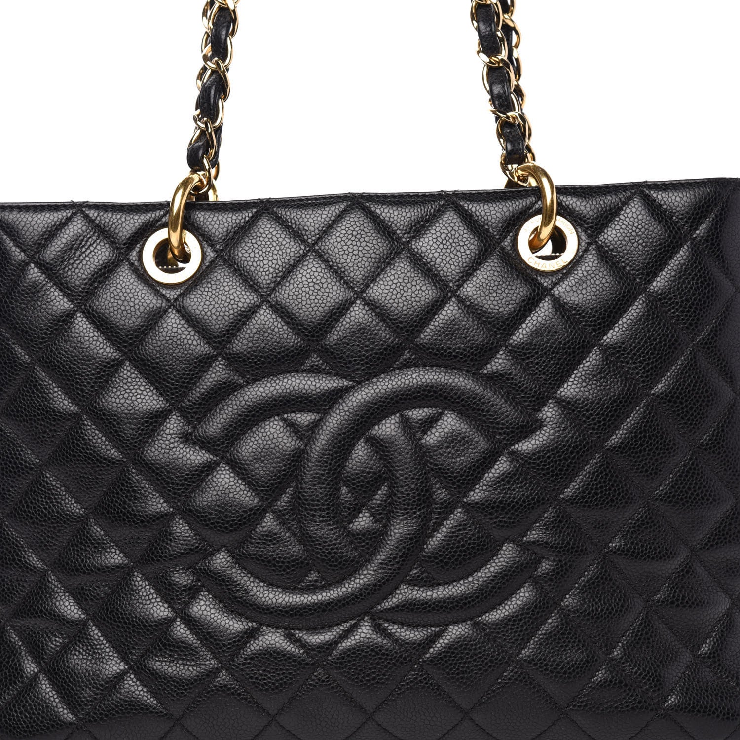 Chanel Caviar Quilted Grand Shopping Tote GST Black 12 of 12