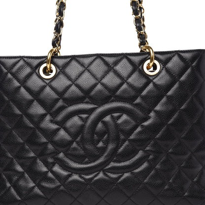 Chanel Caviar Quilted Grand Shopping Tote GST Black 12 of 12