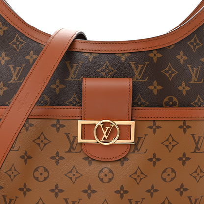 Louis Vuitton Reverse Monogram Dauphine Hobo MM 7 of 9