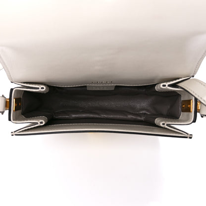 Gucci Azalea Calfskin Mini Sylvie 1969 Flap Messenger Bag Mystic White 5 of 13