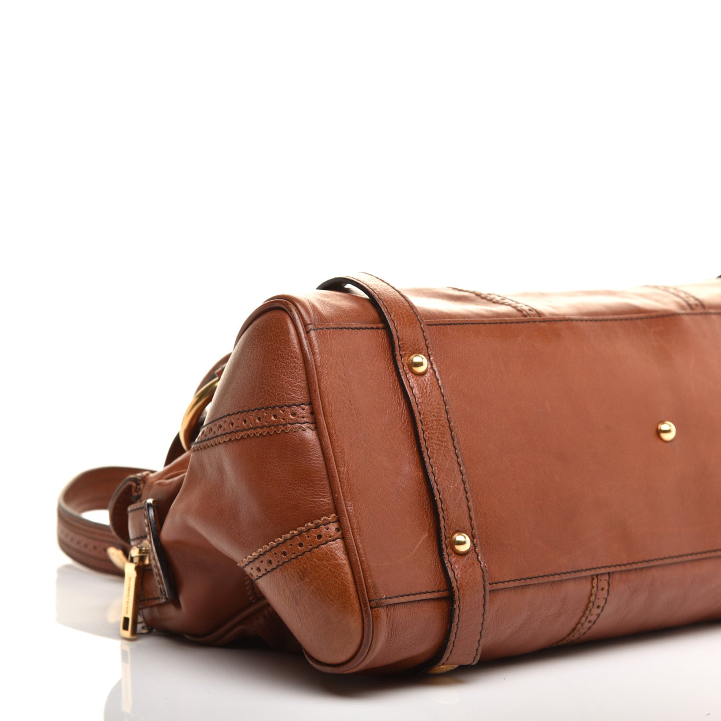 Calfskin Shoulder Bag Brown