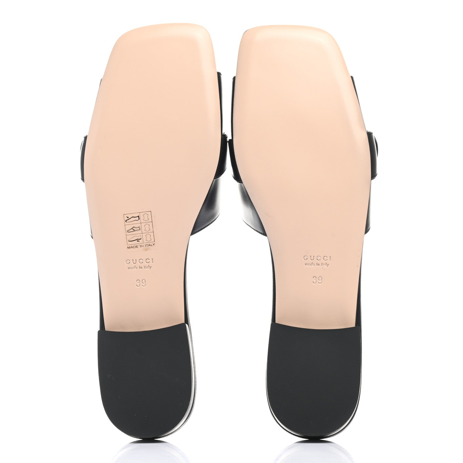 Gucci Malaga Kid GG Marmont Flat Slide Sandals 39 Black 5 of 9