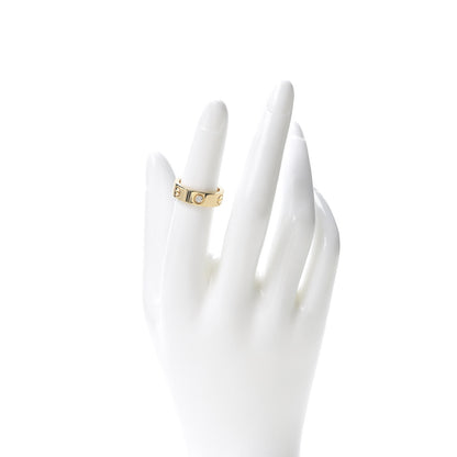 Cartier 18K Yellow Gold 3 Diamond 5.5mm LOVE Ring 50 5.25 2 of 5