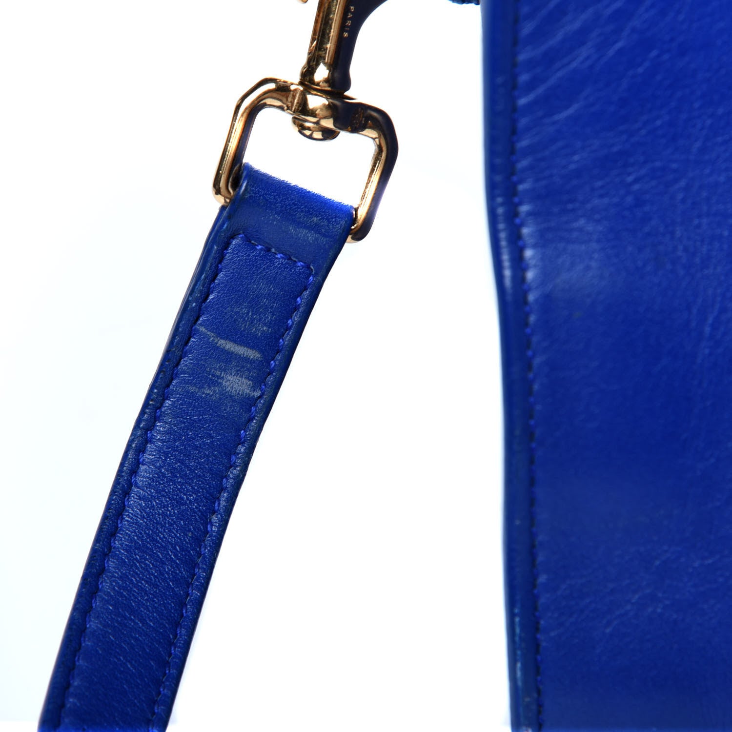 Saint Laurent Smooth Calfskin Small Monogram Cabas Blue Majorelle 28 of 30