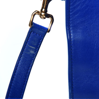 Saint Laurent Smooth Calfskin Small Monogram Cabas Blue Majorelle 28 of 30