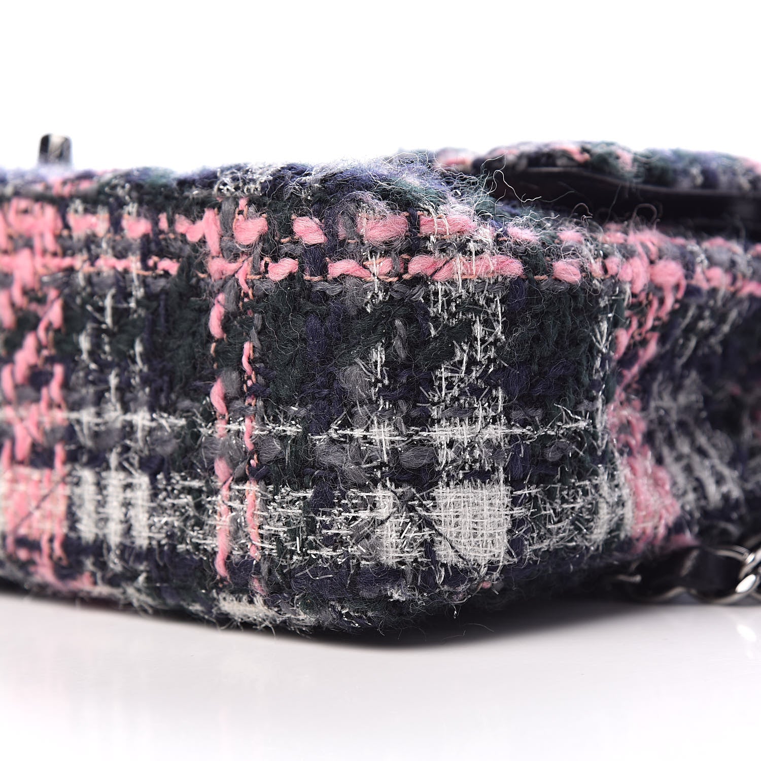 Chanel Tweed Quilted Medium Double Flap Multicolor 10 of 11
