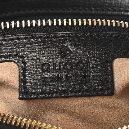 Gucci Textured Calfskin Small Horsebit 1955 Shoulder Bag Black 6 of 10