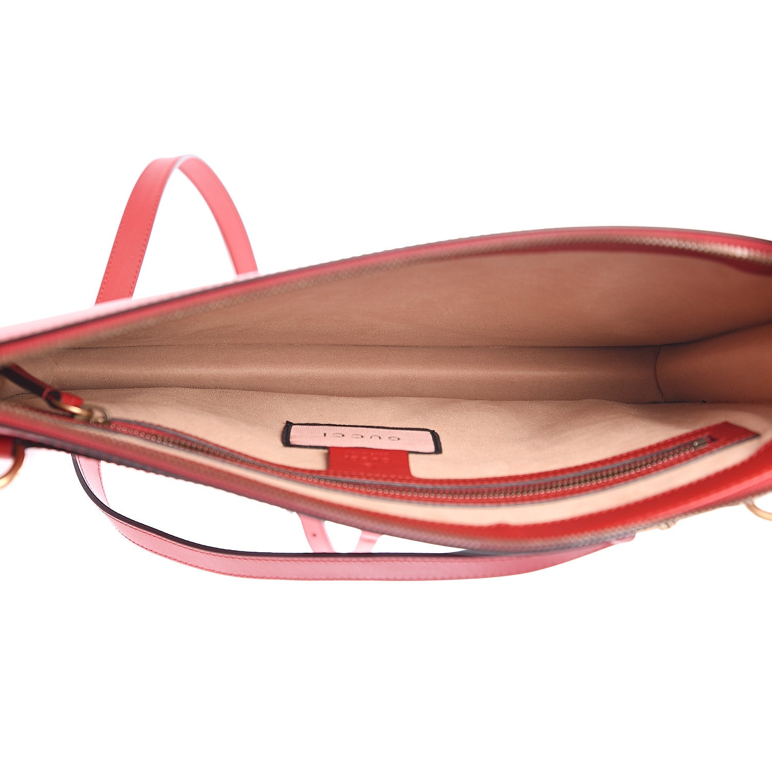 Gucci Calfskin Diamond GG Messenger Bag Red 4 of 10