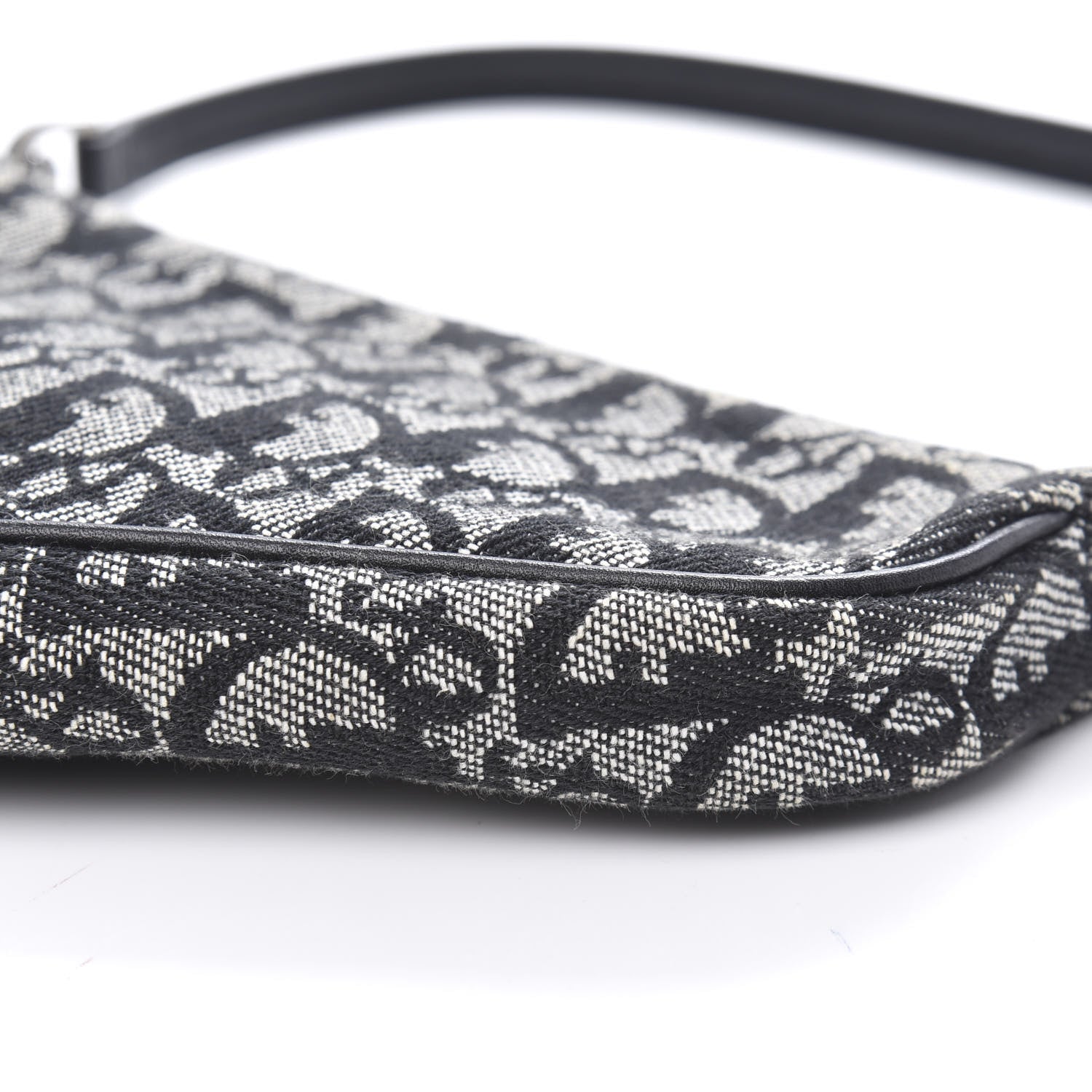 Christian Dior Monogram Mini Saddle Pochette Black 9 of 9