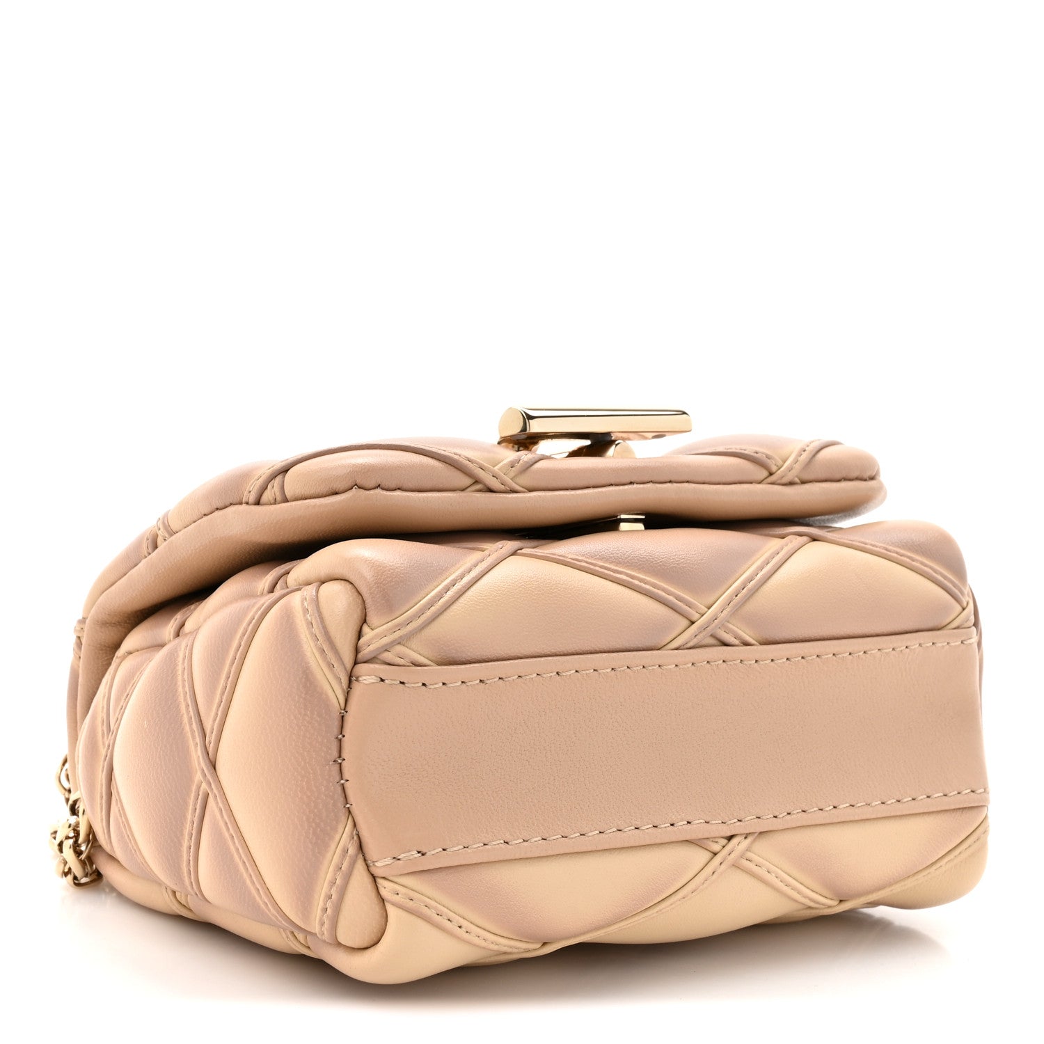 Louis Vuitton Lambskin Malletage Pico GO-14 Beige Pink 4 of 9