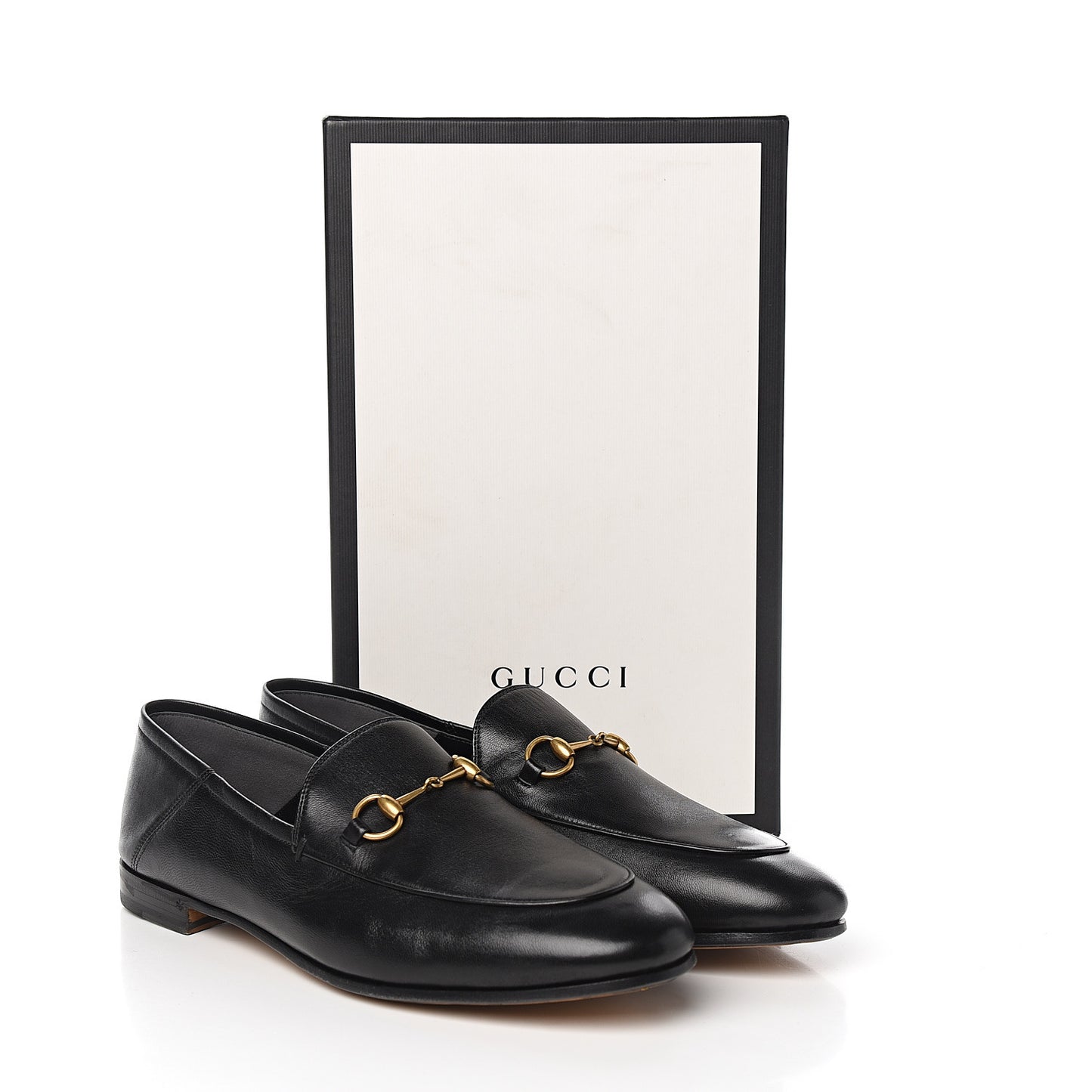 Lambskin Womens Brixton Horsebit Loafers 41.5 Black