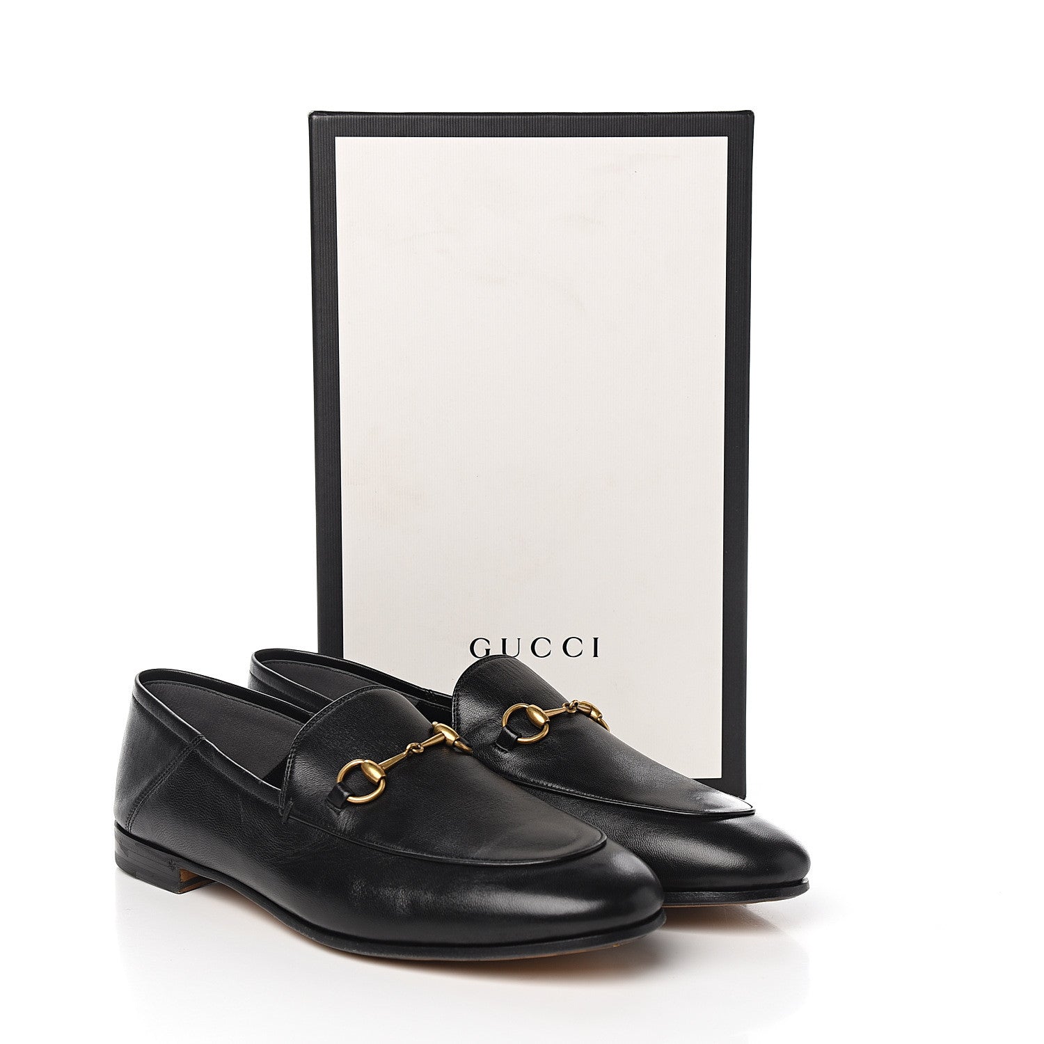 Gucci Lambskin Womens Brixton Horsebit Loafers 41.5 Black 9 of 9