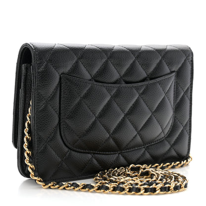 Chanel Caviar Quilted Wallet on Chain WOC Black 3 of 12