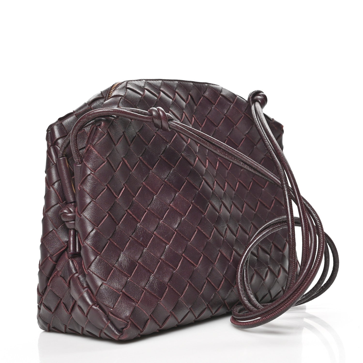 Bottega Veneta Nappa Intrecciato Medium Loop Camera Bag Grape 2 of 5