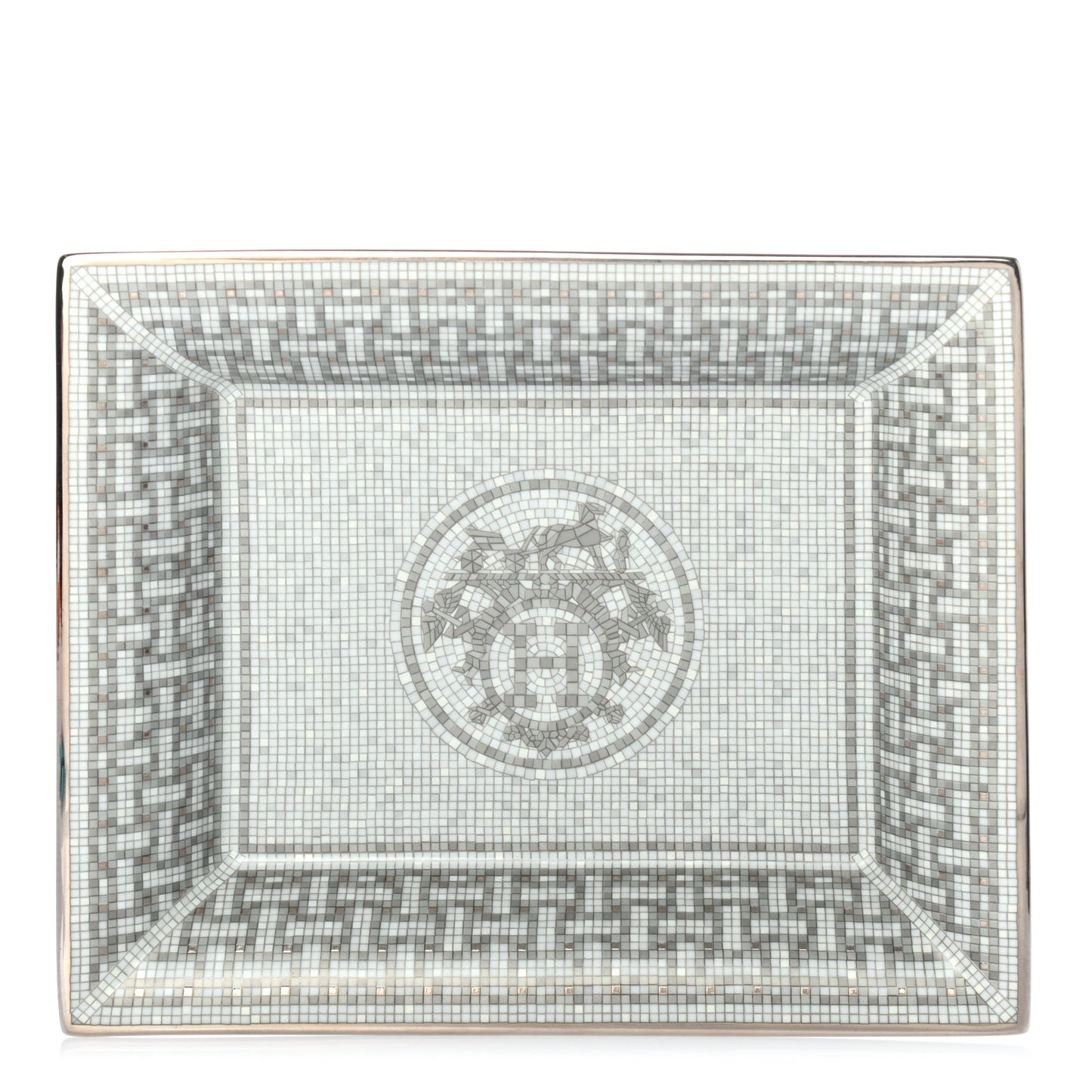 Porcelain Mosaique Au 24 Platine Change Tray
