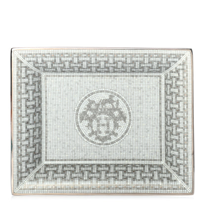 Hermes Porcelain Mosaique Au 24 Platine Change Tray 1 of 5