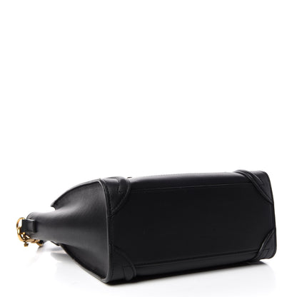Celine Smooth Calfskin Nano Luggage Black 4 of 10
